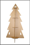 強化段ボール製の省スペースタイプのクリスマスツリーです。